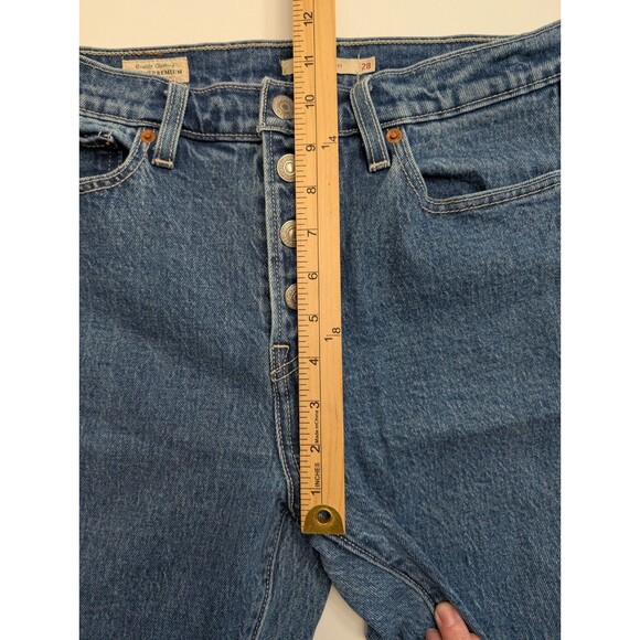 Levi's Wedgie Straight Utility Jeans Button Fly Size 28 - Picture 7 of 12